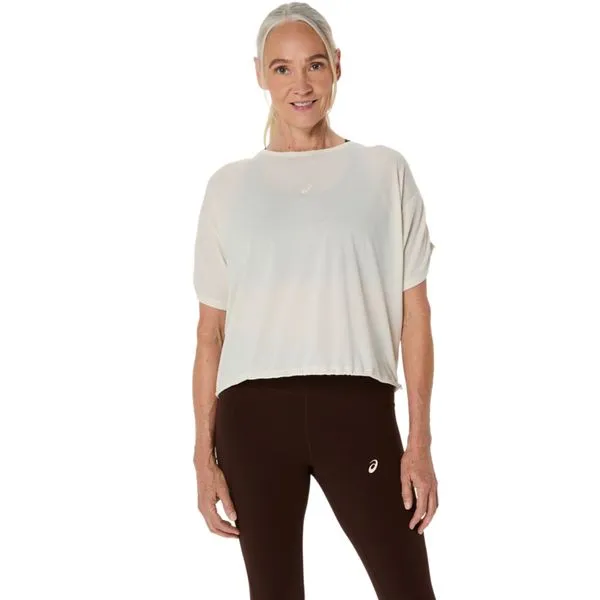 Camiseta ASICS Nagino Run Adjustable - Feminino - Bege - tam: PP