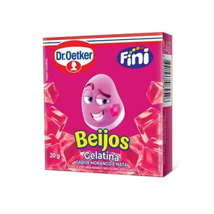 Gelatina Dr Oetker Fini Beijos 20g GELATINA DR OETKER 20G FINI BEIJOS