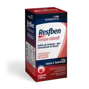 Suplemento Alimentar Resfben Xarope Infantil Sabor Guaco e Tutti-Frutti 120ml + Copo Dosador