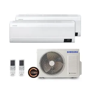 Ar Condicionado Multi Split Samsung Windfree Inverter 18000 BTUS 2x Evap 12000 Quente e Frio 220V AJ050AXJ2KH-AZ Ar Condicionado Multi Split Samsung Windfree 18000 BTUS 2x Evap 12000 Quente e Frio 220V
