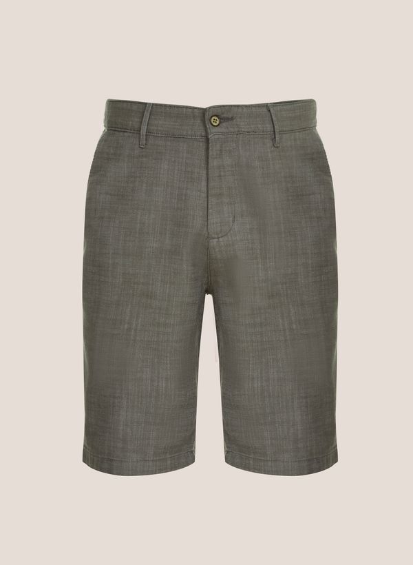 Bermuda Right Fit Sarja Maquinetada Dudalina Masculina 50