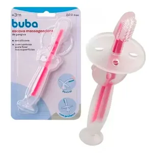 Escova Massageadora de Gengiva Buba Baby Rosa (MP)