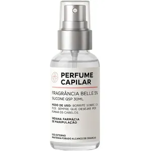 Perfume Capilar Manipulado Fragrância Belle 30ml Perfume capilar Indiana BELA
