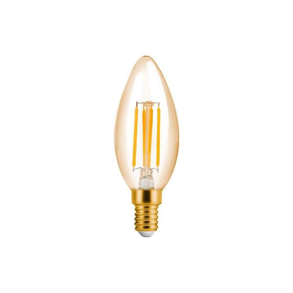 Lâmpada Led Save Energy Filamento Vela Vintage Ip65 4w E14 127v Se-345.1383
