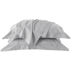 Jogo de Cama Queen 4 Peças 100% Algodão 200 Fios Cinza e Silver Chambret Kacyumara Jogo de Cama Queen 4 Peças 100% Algodão 200 Fios Cinza Chambret Kacyumara