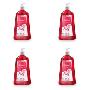 Kit c/4 Sabonetes Biofleur Líquido Flor De Cerejeira