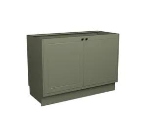 Balcão de Cozinha sem Tampo Évora 2 PT Verde Hill 120 cm