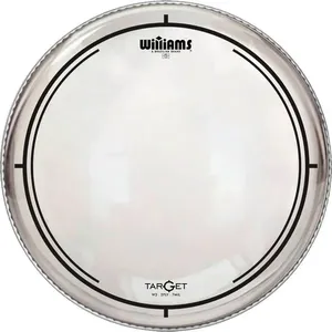 Pele para Bumbo Dupla 22 Polegadas Clear Equilíbrio Tonal Sustain Controlado Transparente Evan Williams Pele para Bumbo Dupla 22 Clear Sustain Controlado Transparente Evan Williams
