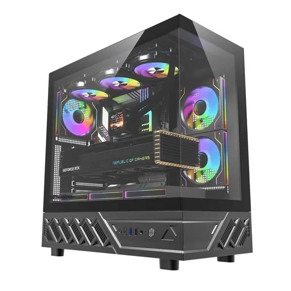 Gabinete Gamer Darkflash DS950 ATX Lateral de Vidro ARGB Preto