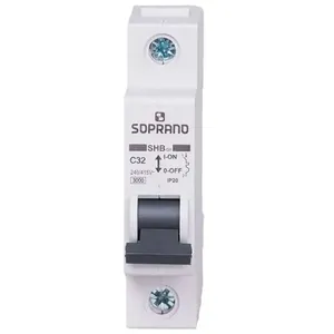 Disjuntor Unipolar Soprano 32A Curva C 3KA SHB1 GII-C032A (MP)