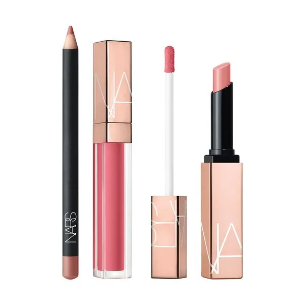 Lip Combo Afterglow Lip Shine & Sensual Shine Lipstick & Precision Lip Liner