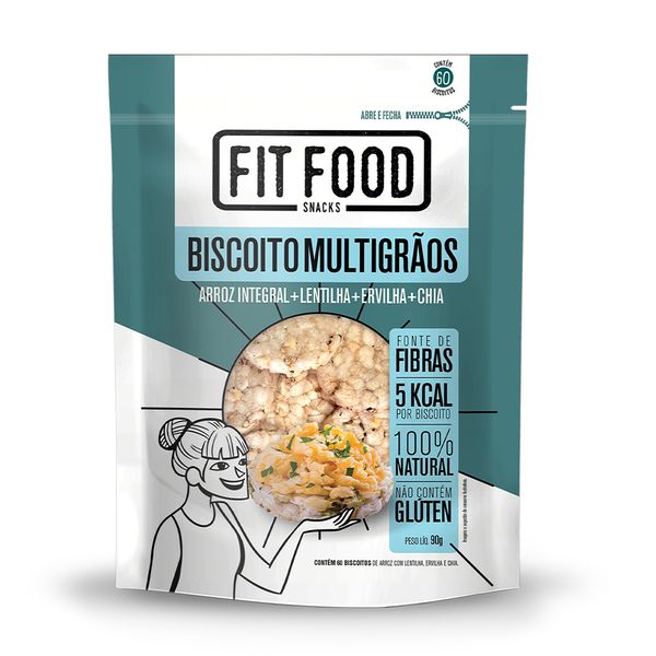 Snack de Arroz, Lentilha, Ervilha e Chia Fit Food 90g