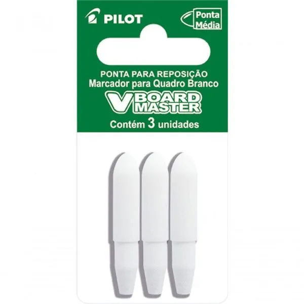 Kit Marcador Quadro Branco Recarregável + Apagador De Quadro Branco + Ponta Para Marcador Pilot Azul