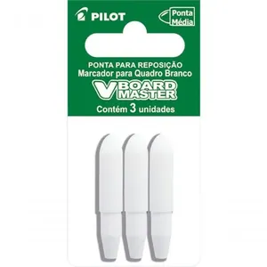 Kit Marcador Quadro Branco Recarregável + Apagador De Quadro Branco + Ponta Para Marcador Pilot Azul
