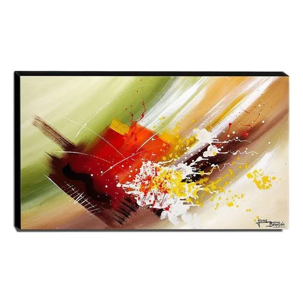 Quadro De Pintura Abstrato 60x105cm-1524
