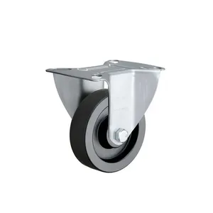 Rodizio Fixo FLR 414 BIN Borracha Capacidade 130kg - Rod-car
