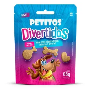 Petisco Petitos Para Cães Divertidos Snacks 65g (MP)