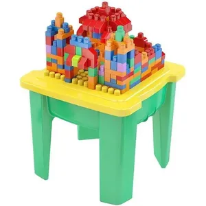 Brinquedo para Montar Mesa Monta Mais Blocoland 220 com 30 Blocos Coloridos Dismat Brinquedos Mesa Monta Mais Blocoland 220 com 30 Blocos Coloridos Dismat
