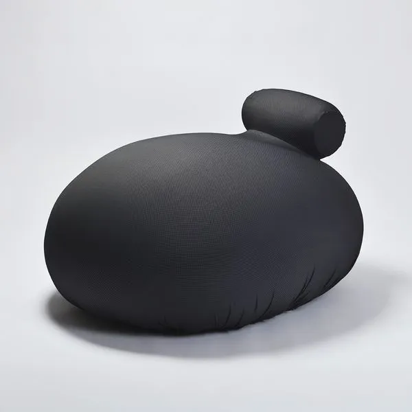 Puff Ergo Com Apoio Estampa Mini Grid Preto