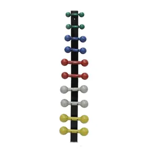 Suporte de Parede KL Master para 5 Pares de Halteres de Peso