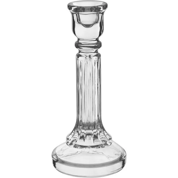 Castiçal Porta Vela Decorativo Home&co Eco Crystal 20x9x9cm