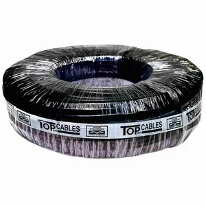 Cabo Elétrico PP Top Cables 300/500V 2x2,5mm 50 metros Preto (MP)