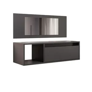 Penteadeira Camarin 1 Prateleira Com Gaveta Eva - Ssx Multicoisas Preto