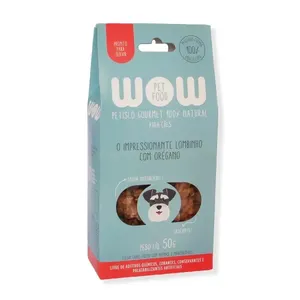 Petisco Gourmet para Cães Lombinho e Orégano Wow 50 g