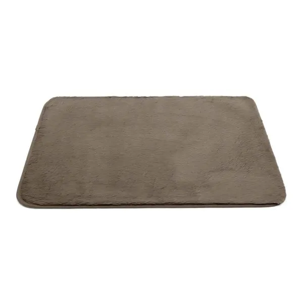 Tapete Antiderrapante Bouton Rabbit Poliéster Marrom 40x60cm (MP)