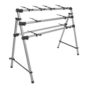 Rack para Teclado TY-312 para Até 3 Instrumentos em Formato Y Titânio em Alumínio Fosco Titanium Rack para Teclado TY-312 para Até 3 Instrumentos em Formato Y Titânio Titanium