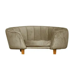 Poltrona Cama Caminha Pet Laddi Veludo Capuccino Dvinn Capuccino