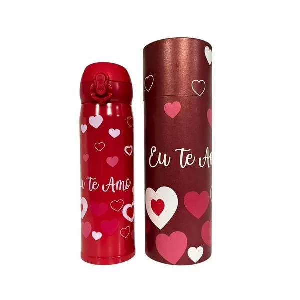 Garrafa Térmica Interponte Eu Te Amo 400ml HG57748 (MP)