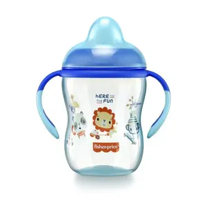 Copo de Treinamento com Bico Semi-Rígido First Moments Twinkle 270ml Azul Fisher Price - BB1014 BB1014