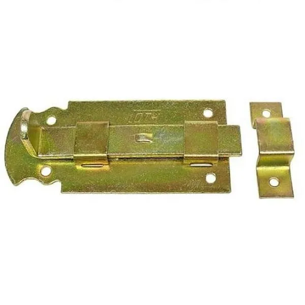 Ferrolho Fio Chato 2,0'' Bicromatizado para Segurança em Portas com Alta Resistência e Fácil Instalação Loth Ferrolho Fio Chato 2,0'' Bicromatizado com Alta Qualidade e Instalação Simples Loth