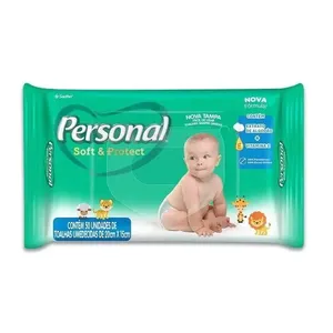 Toalha Umedecida Personal Soft & Protect Com 50 Unidades