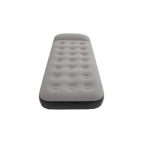 Colchão Inflável Solteiro Star Que Suporta Até 100 kg com Travesseiro Acoplado e Toque Aveludado Azul Star Colchão Inflável Solteiro Star com Travesseiro Acoplado e Toque Aveludado Azul Star