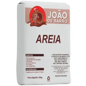 Areia Peneirada Ensacada Embalagem Plástica João de Barro 25kg (MP)