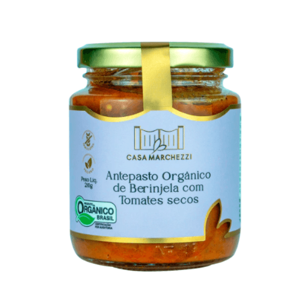 Antepasto de Berinjela com Tomates Secos Orgânico Casa Marchezzi – 210g