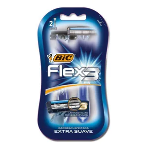 Barbeador Bic Flex 3 Azul 2 Unidades