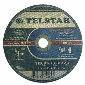Disco de Corte Multimaterial Telstar Disco de Corte Multimaterial 7" 177,8x1,6x22,2mm Telstar