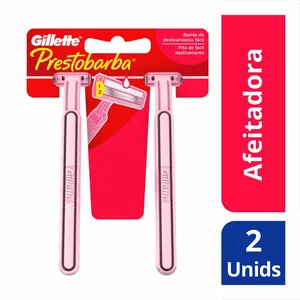 Aparelho de Depilação Descartável Gillette Prestobarba Feminino 2 Unidades