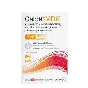 Suplemento Alimentar Caldê MDK 1000UI Marjan 60 Comprimidos Revestidos