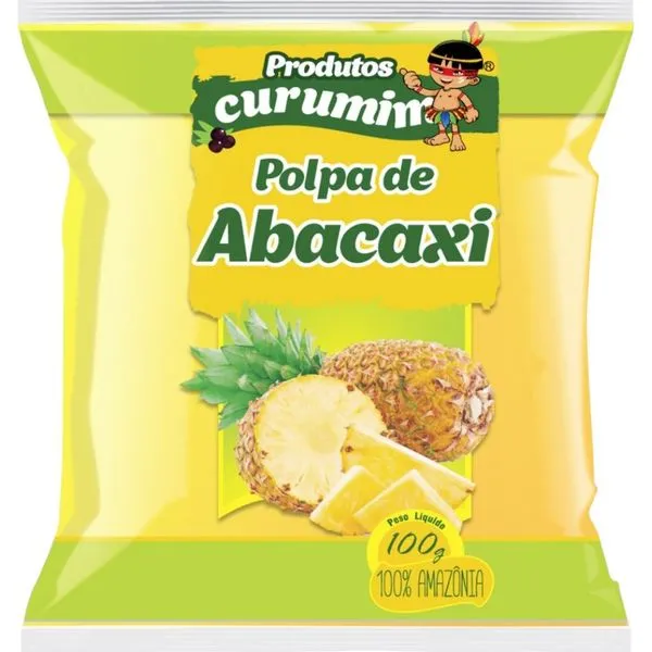 Polpa De Abacaxi Produtos Curumim 100g