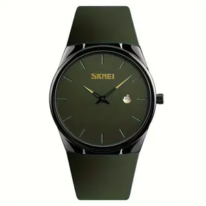 Relógio à Prova D'água Com Calendário Ultrafino De Moda Para Homens Exército Verde