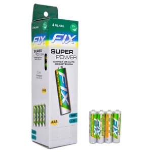 Pilha Zinco Palito AAA Blister Com 4 Unidades R03p15 FXP2116 - Sunway