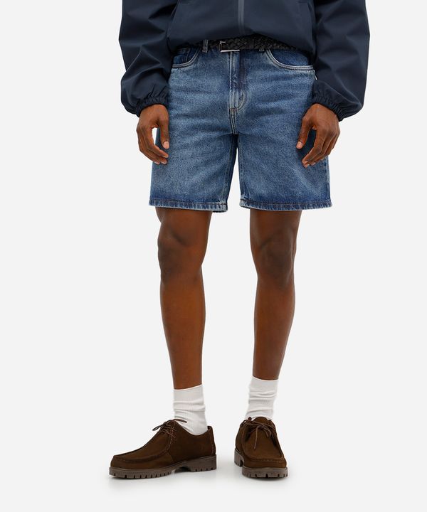 bermuda masculina jeans azul 42