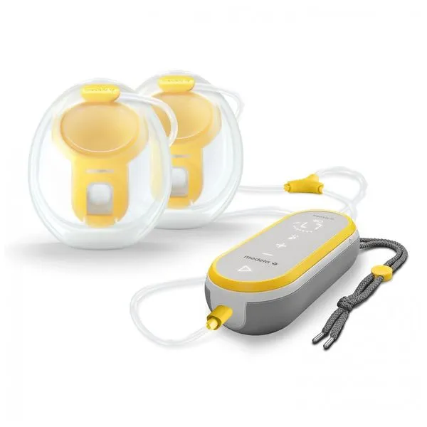 Bomba Tira Leite Elétrica Portátil e Discreta com Conectividade por APP, 2Un, Medela, Transparente 110v