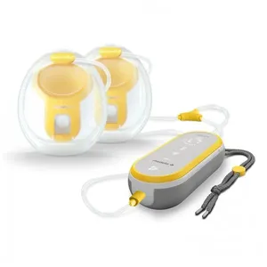 Bomba Tira Leite Elétrica Portátil e Discreta com Conectividade por APP, 2Un, Medela, Transparente 110v