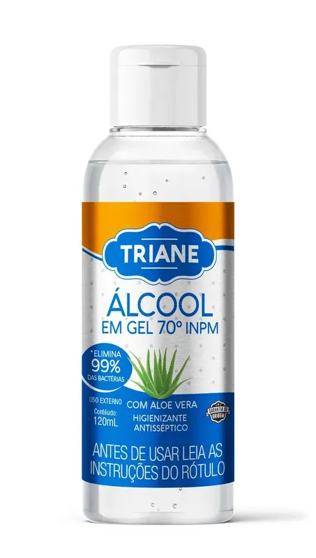 Álcool em Gel 70% 120ml Triane 1 Unidade