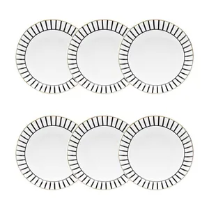 Jogo de 6 Pratos Fundos 21 Cm Coup Noir
